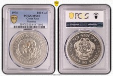 COSTA RICA ARGENTO 100 COLONES