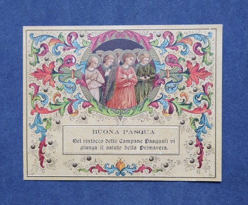 Cartolina buona pasqua con - cartolina,