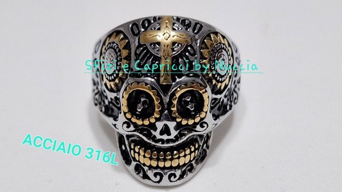 Anello teschio acciaio - anello,