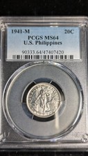 1941-M 20 Centavo PCGS MS64
