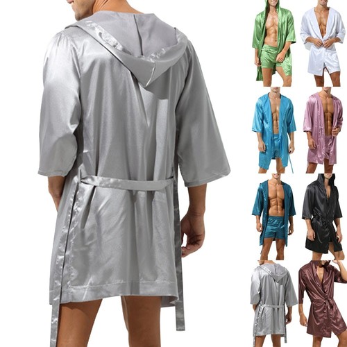 Smooth nightgown hooded - smooth,