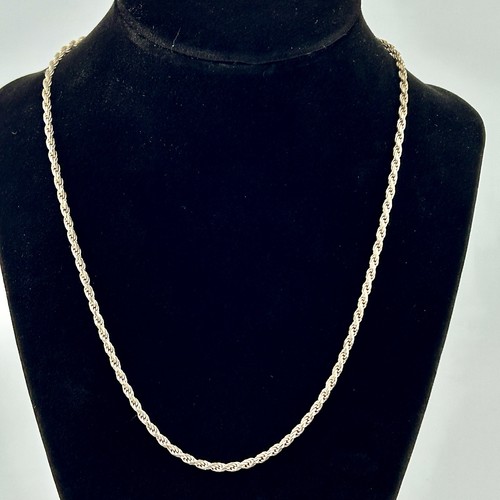 Catena argento sterling grano - argento,