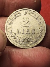 Rara Vittorio Emanuele II 2 lire 1863 Napoli QBB