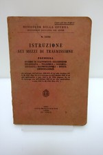 MINISTERO GUERRA GENIO ISTRUZIONE MEZZI TRASMISSIONE TELEGRAFIA MAGNETISMO 1942