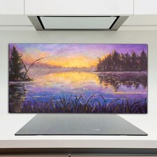 Foto quadro pittura lago alba