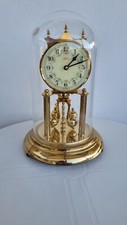 Orologio da tavolo tedesco Kern - Anniversary Clock dorato sotto cupola plastica