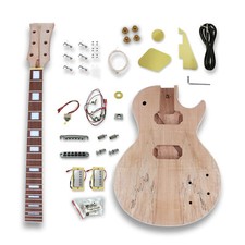Kit Chitarra Elettrica Tastiera Palissandro Corpo Mogano Hardwares Fatto a Mano Nuovo 