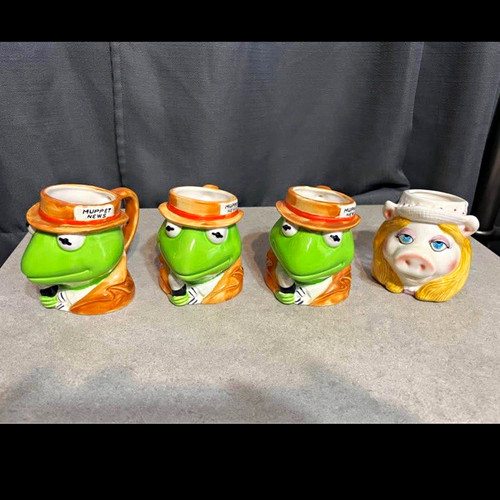 Lotto tazze ceramica - , decorate