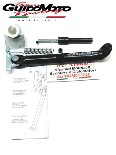 Cavalletto laterale nero - laterale,