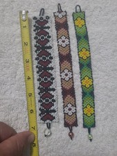 Lotto di 3 bracciali Shipibo