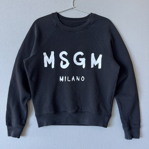Msgm black crewneck - crewneck, sweatshirt