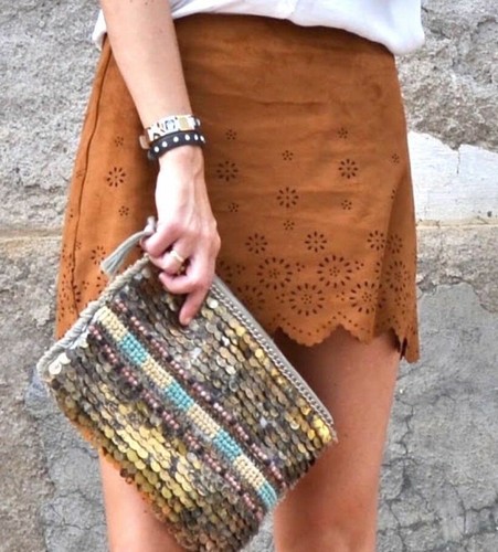 Zara gonna corta - gonna, ecopelle