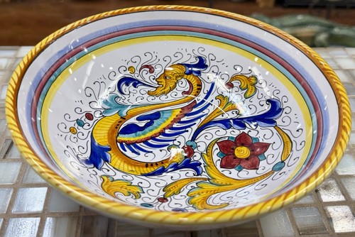 Deruta pottery bowl - deruta, 8’’