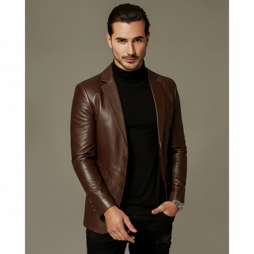 Blazer uomo marrone - , vera