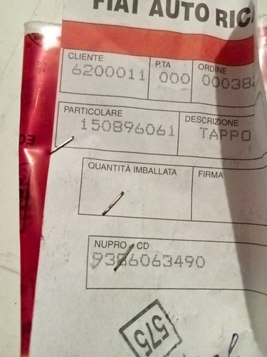 Tappo tasca vano portaoggetti - tappo,