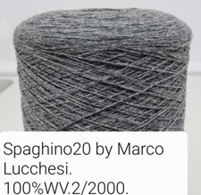 Filato yarn stock lot rocche SPAGHINO20 BY MARCO LUCCHESI. 100% LANA. 470 g.