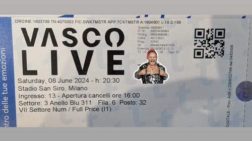 Biglietto concerto vasco - biglietto,