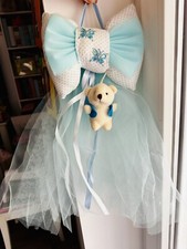 Fiocco Nascita Maschio Celeste