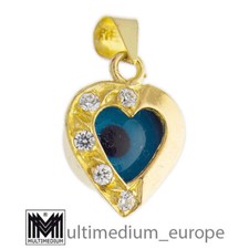 Ciondolo cuore oro giallo 585