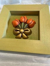 Thun quadro cornice con fiori tulipani 🌷. Dimensioni 16,5x16,5 cm.