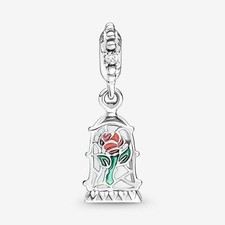 Ciondolo Charm Pandora Disney La Bella E La Bestia Beauty And The Beast Rosa