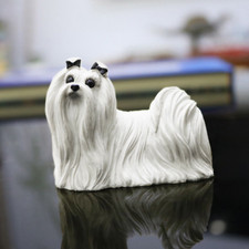 2.7" Resin Lovely Maltese dog