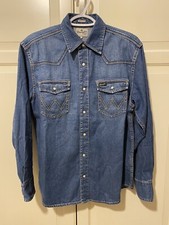 Wrangler Originale Camicia Jeans Uomo,taglia S,colore blu,cotone.Ottime condizio