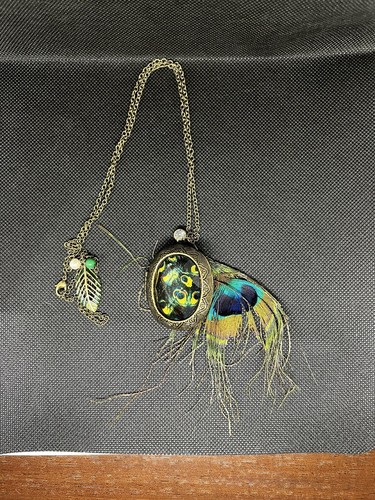 Collana con ciondolo vetro - collana, in