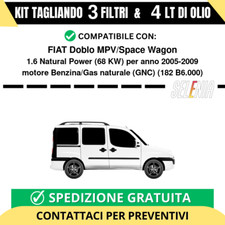 Tagliando per FIAT Doblo MPV/Space Wagon 1.6 Natural Power 68 kw - 4 Lt di Se...