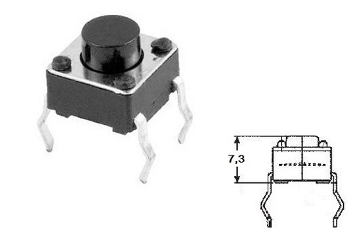 10x micro mini pulsante - micro,