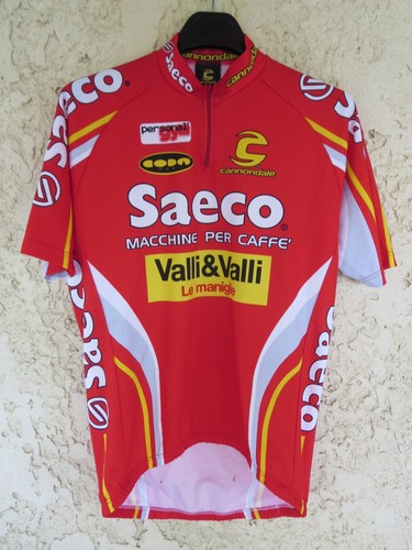 Maillot cycliste saeco valli - valli, &