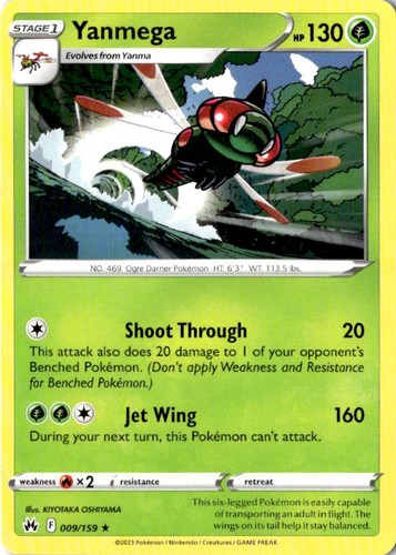 Yanmega 009 159 - raro, pokemon