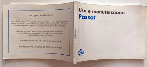 Uso manutenzione passat - uso,