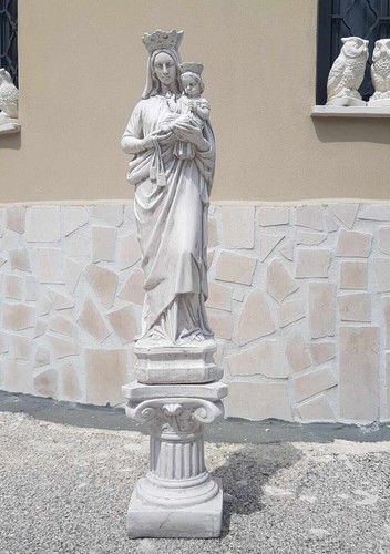 Statua madonna del - madonna, carmelo
