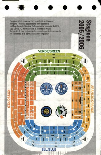 Biglietto stadio serie - stadio, a