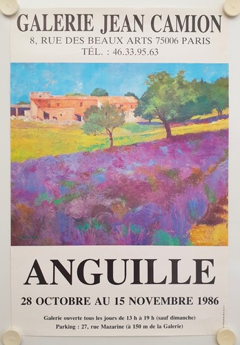 Affiche anguille 1986 - affiche,