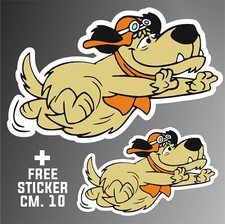 adesivo muttley dastardly Wacky Races decal aufkleber + 1 FREE STICKER CM. 10