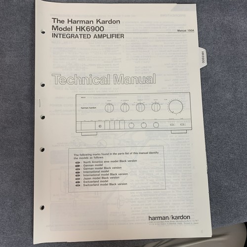 Manuale tecnico harman kardon - tecnico,