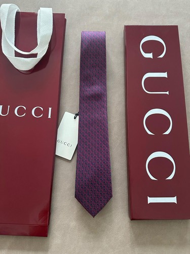 Cravatta gucci seta bordeaux - seta,
