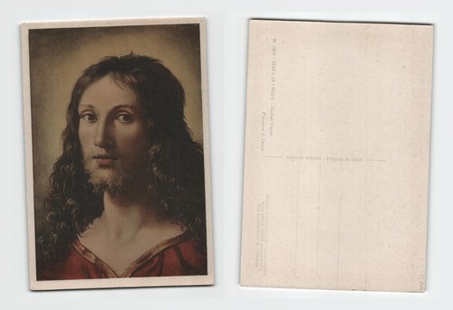 Postcard testa di - -, cristo