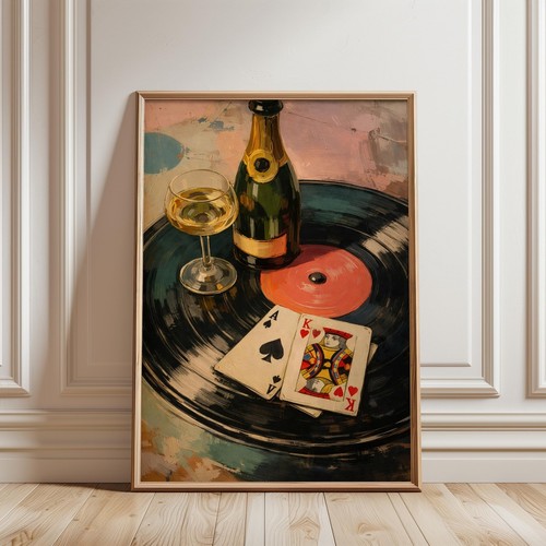 Poster disco vinile - , champagne