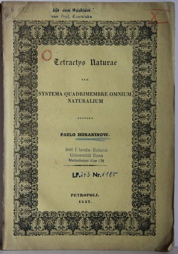 Tetractys naturae seu systema