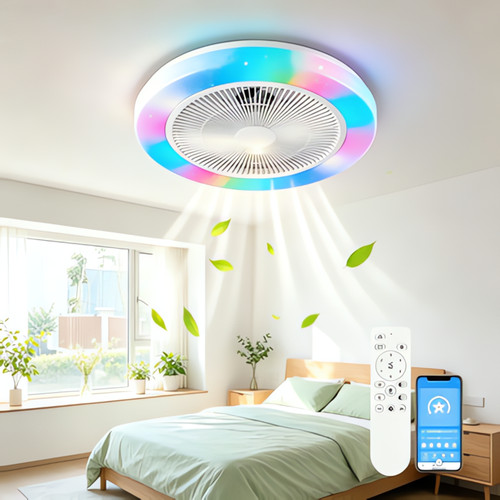 Lampada con ventola rgb - ventola,