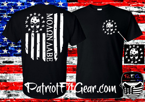 Shirt spartan molon - t-shirt,spartan,molon, labe,we