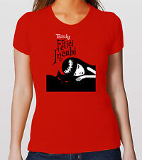 EMILY STRANGE FELICI INCUBI ROB REGER COPERTINA LIBRO T SHIRT DONNA SAGOMATA