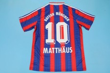 MAGLIA CALCIO VINTAGE RETRÒ 10 MATTHAUS BAYERN MUNICH HOME 1995/97 NUOVA/NEW
