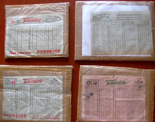 COLLEZIONISMO SCHEDINE TOTOCALCIO  4 SCHEDE 1947/1953 : 1 SISAL 3 TOTOCALCIO