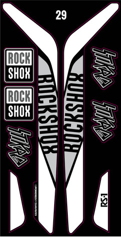 Mtb adesivi forcella rockshox - adesivi,