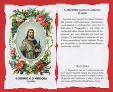 SANTINO S. SISINNIO MARTIRE  ANTIOCHIA SANTO DEL GIORNO 21°APRILE CON PREGHIERA