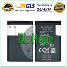 BATTERIA BL-5C PER NOKIA 1208 1209 N70 6230 6600 6630 6680 PARI ORIGINALE